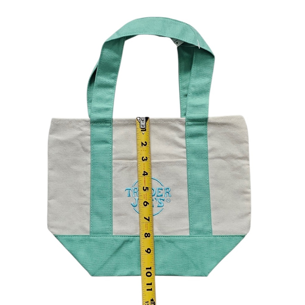 Trader Joe's Mini Pastel Canvas Tote Bag - Picture 6 of 8